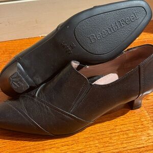 BeautiFeel Pumps Rosaline Leather Heel Booties made in Israel Women38 US 7 Black